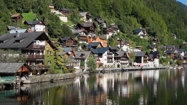 View of Hallstatt from Hallstatt Lake