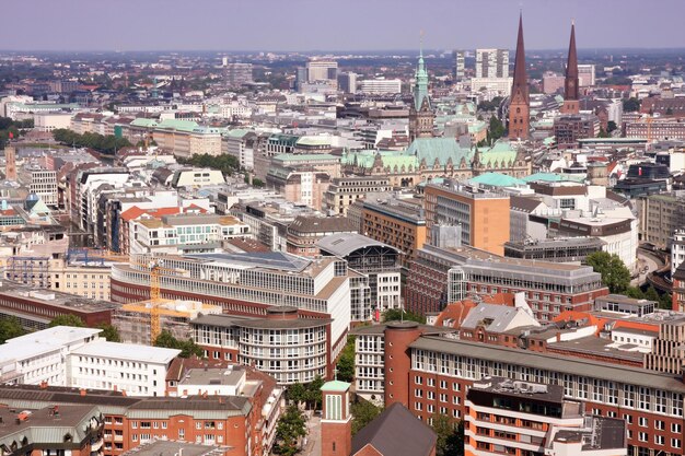 View on Hamburg from St Michael's Church Hamburg