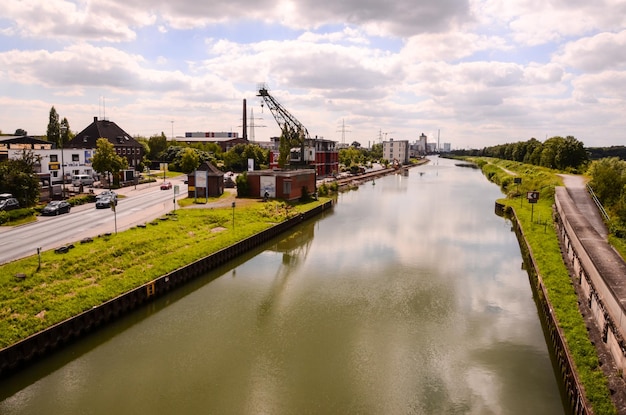 View of the Hamm River in Germany