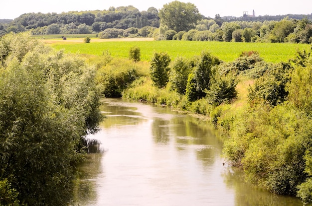 Vista sul fiume hamm in germania