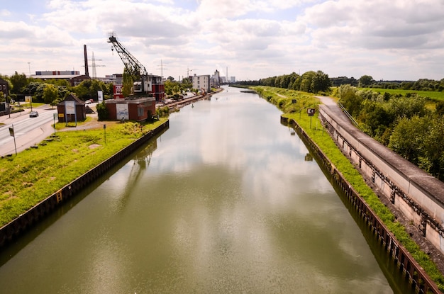 Photo view of the hamm river in germany