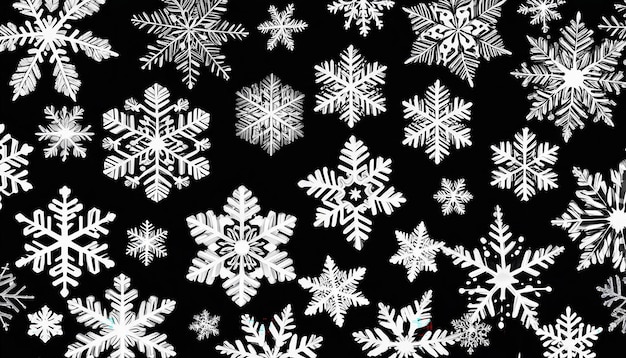 View of Happy winter snowflakes wallpaper