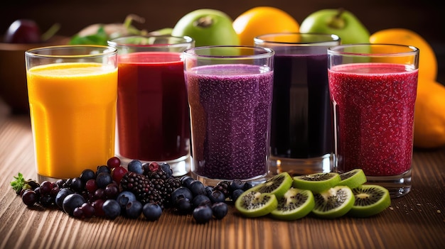 View healthy juice drink superfood
