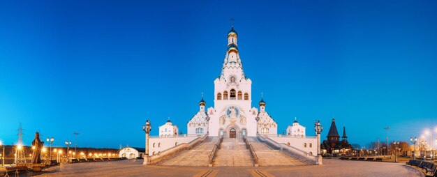 View of historic building against blue sky