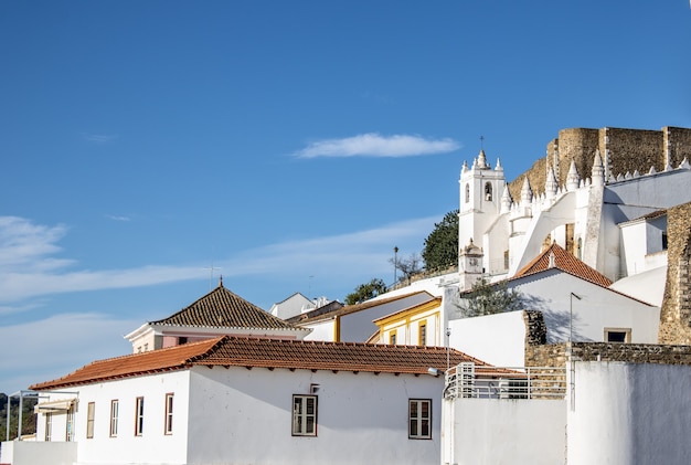 View of the historic town of Mertola in Portugal