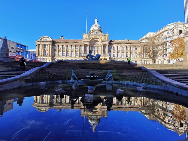 View of historical building against blue sky