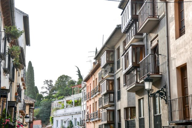 Photo view of the historical city granada