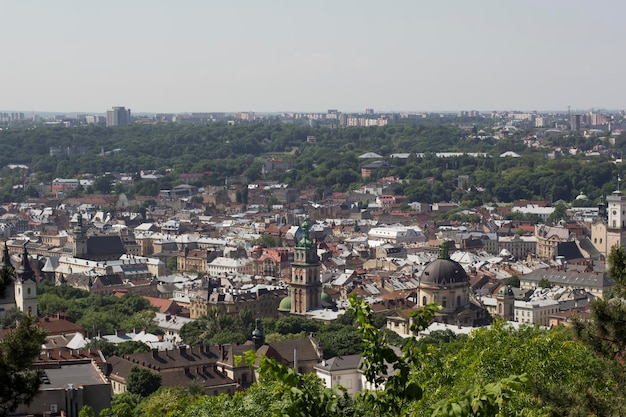 View of the historical part of Lviv