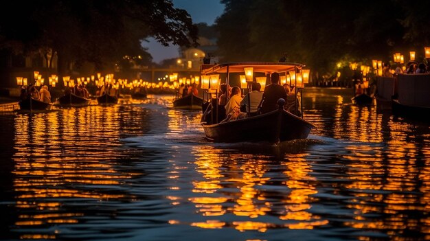 Photo view of hoi an ancient town unesco world heritage at quang nam province vietnam