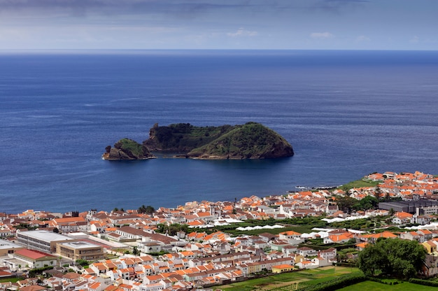 View of Ilheu de Vila Franco do Campo, Sao Miguel Island, Azores, Portugal