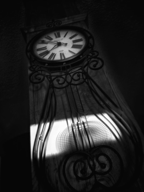 Photo view of illuminated clock