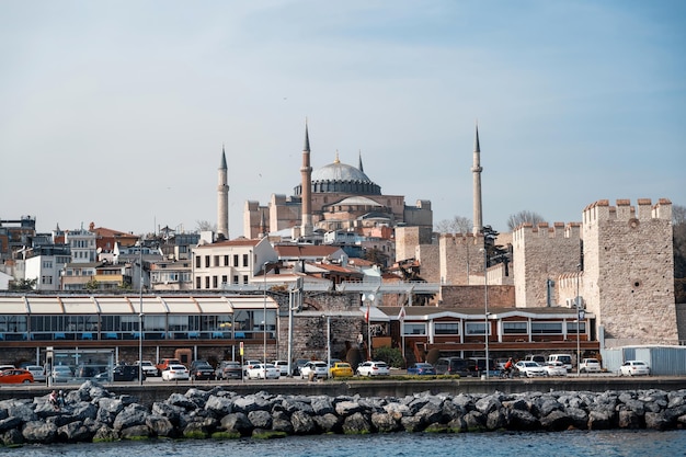 Vista di istanbul da una nave la turchia