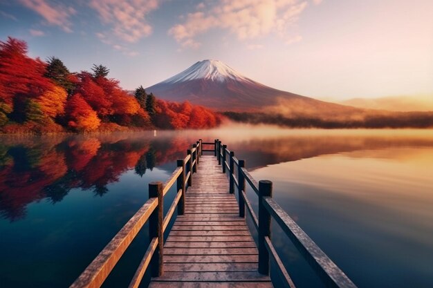 日本の富士山の眺め