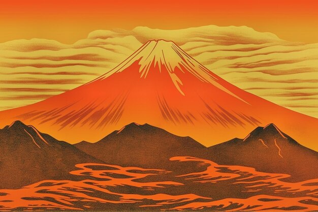 view of japanese mount fuji