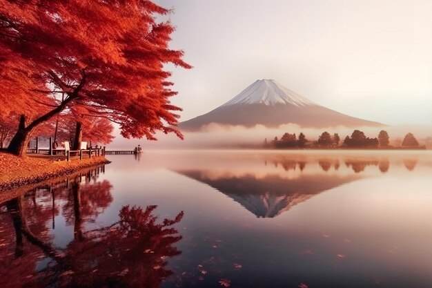 日本の富士山の眺め