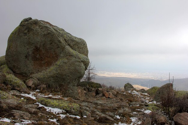 View of konya city from the hills