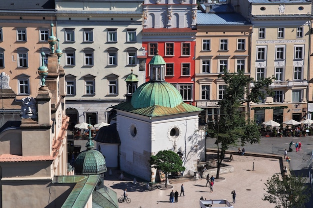 The view of Krakow in Poland