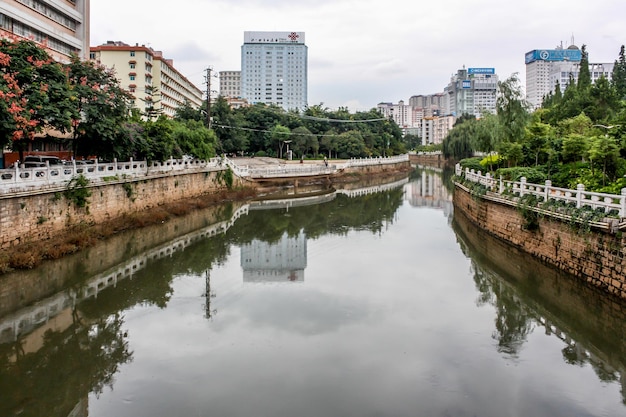 View of Kunming the modern capital city the transportation hub of Chinas Yunnan province