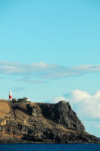 View of La Gomera Canary Islands from the Ocean