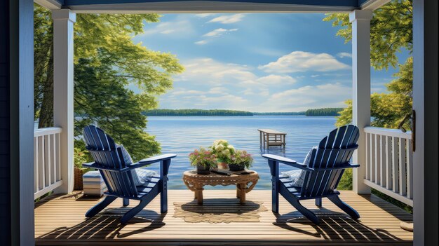 View lake porch