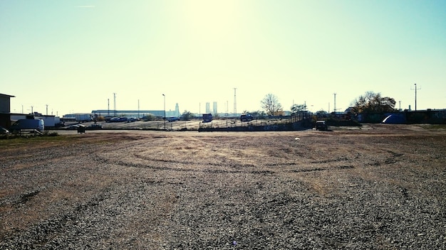 Photo view of landscape against clear sky