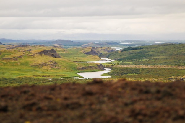 Photo view of landscape against sky