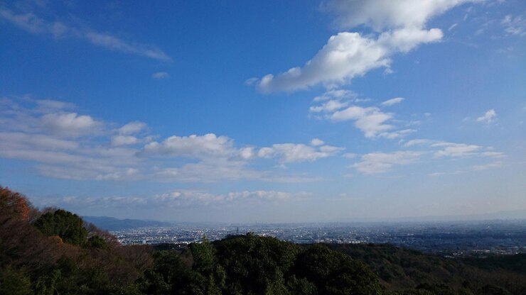 Photo 天空を背景にした景色の景色