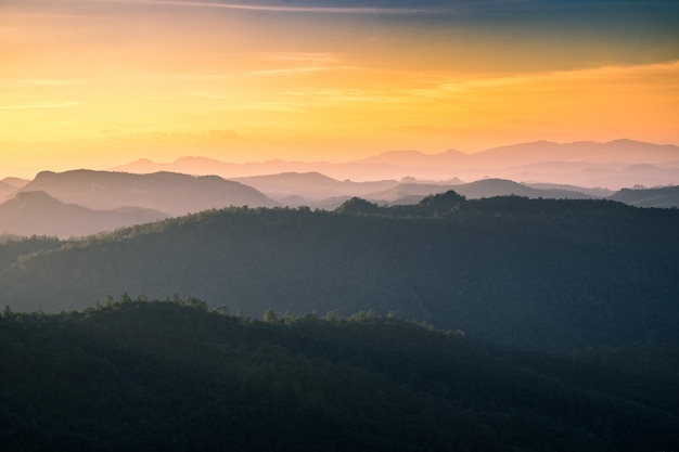 View landscape bergketen