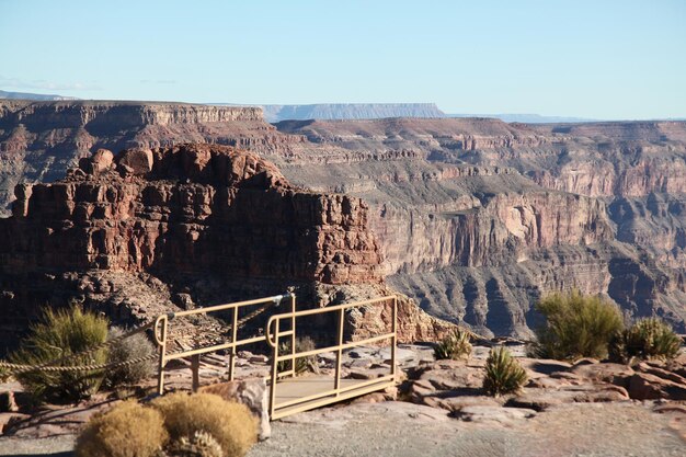 Foto veduta del paesaggio nel grand canyon national park negli stati uniti