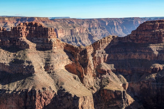 アメリカのグランドキャニオン国立公園の風景の眺め