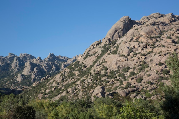 View of Landscape in the Pedriza, Madrid, Spain