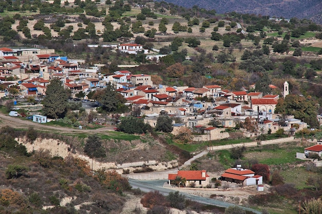 The view of Lefkara village Cyprus