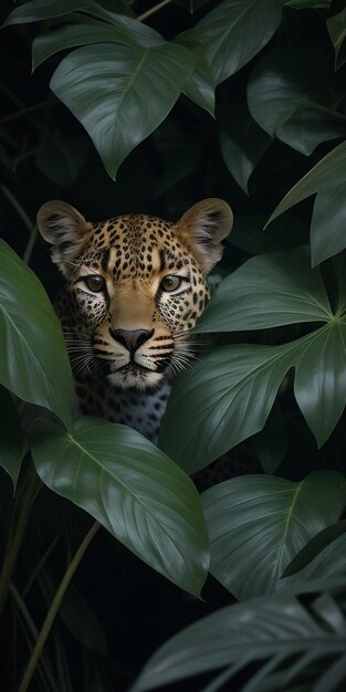Вид на леопарда в дикой природе