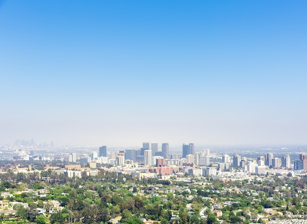 View of Los Angeles city