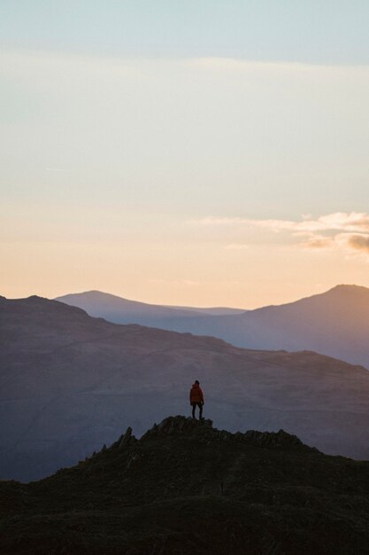 View of Loughrigg Fell at Lake District in England