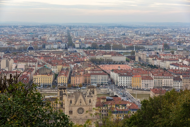 View of Lyon from Fourviere hill