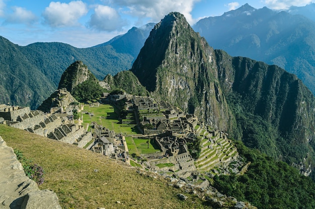 View Over Machu Picchu and Huayna Picchu