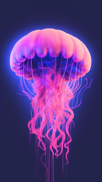 View of majestic jellyfish in the ocean