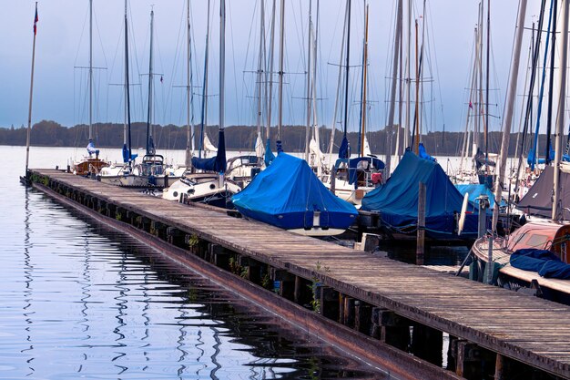 View of a marina in Germany