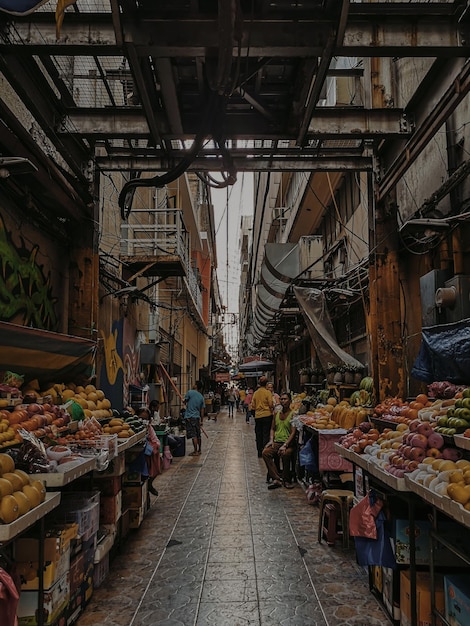 View of market stall for sale