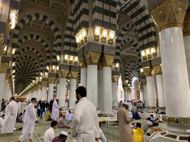 Photo view of masjid alnabawi mosque of the prophet