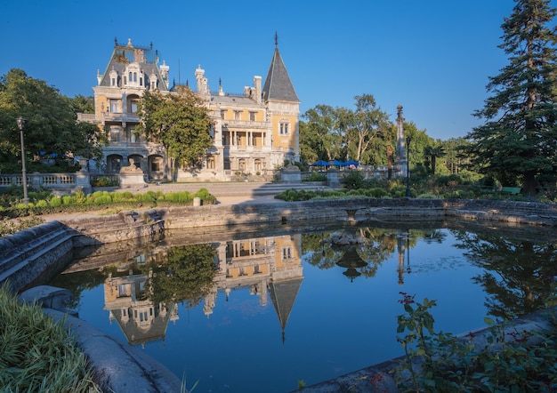 View of Massandra palace from garden