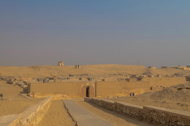 Una vista della mastaba di mereruka saqqara egitto