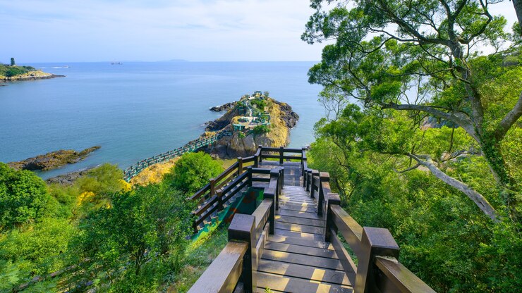 Photo view on the matsu island of taiwan.