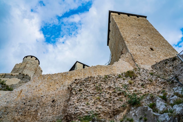 View at medieval Golubac fortress in Serbia