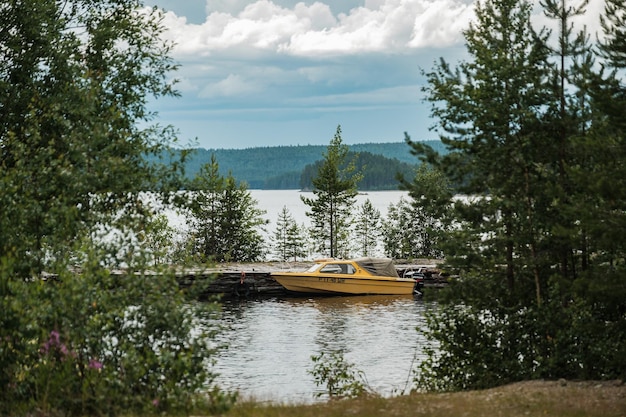 View of the Middle Kuito lake in Kalevala