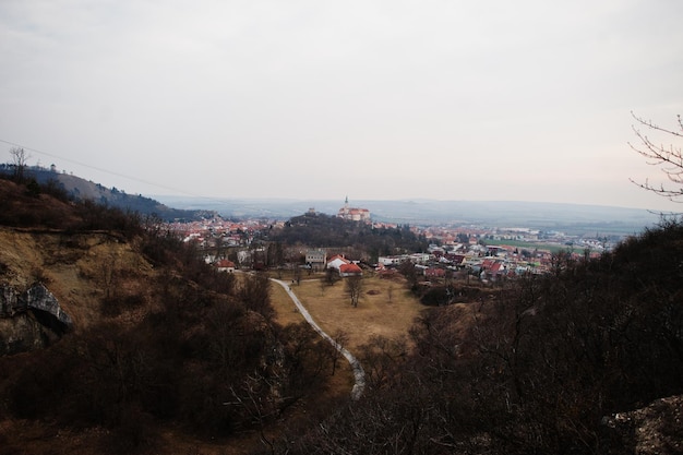 View of Mikulov castle South Moravia Czech Republic