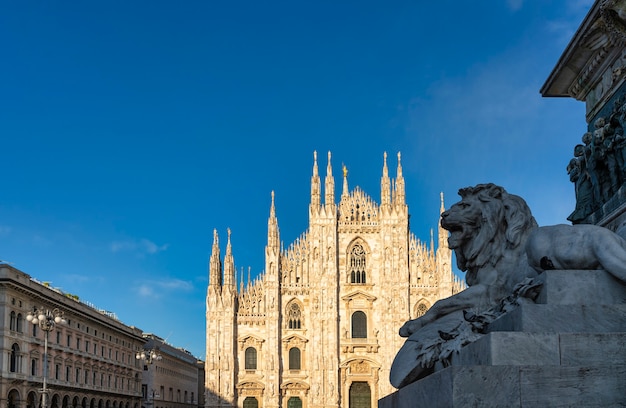 View of Milan's Duomo (cathedral) - Duomo square