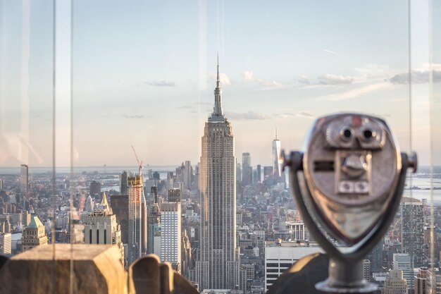 Foto vista degli edifici moderni della città