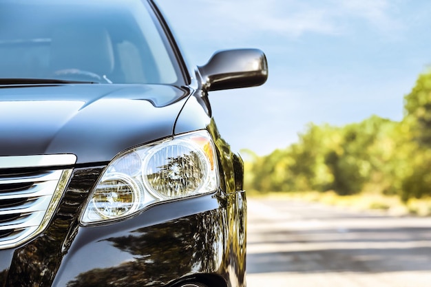 View of modern car outdoors